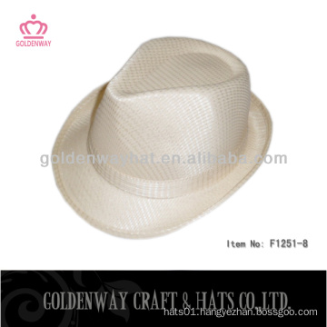 cheap fedora hats for promotional polyester pp professional hats factory OEM AND ODM